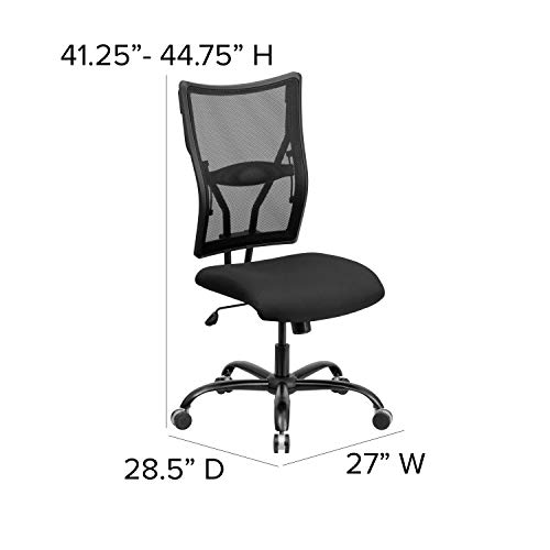 Flash Furniture HERCULES Series Big & Tall 400 lb. Rated Black Mesh Executive Swivel Ergonomic Office Chair