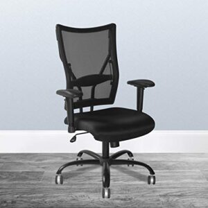 Flash Furniture HERCULES Series Big & Tall 400 lb. Rated Black Mesh Executive Swivel Ergonomic Office Chair