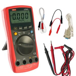 uni-t ut60g auto ranging ac/dc digital multimeter with computer rs232 pc interface, with temperature,frequency and capacitance measurement, sinometer