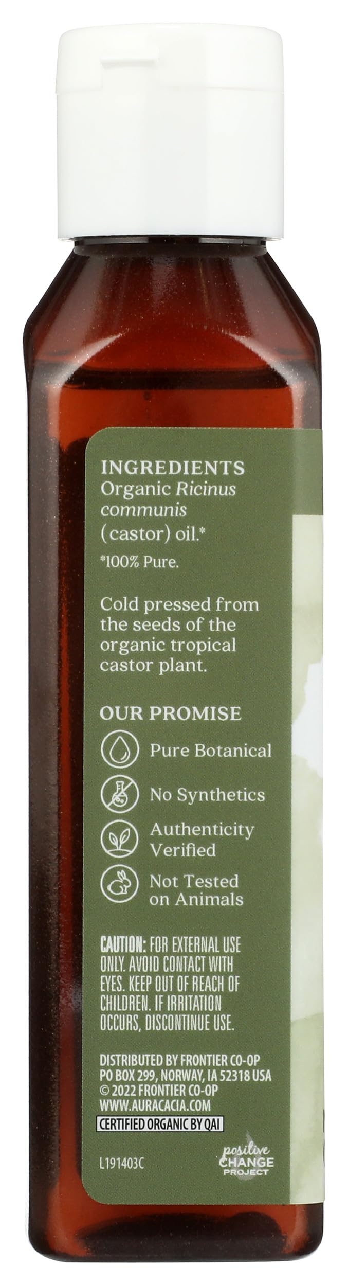 Aura Cacia Organic Skin Care Oil, Castor, 4 Fluid Ounce