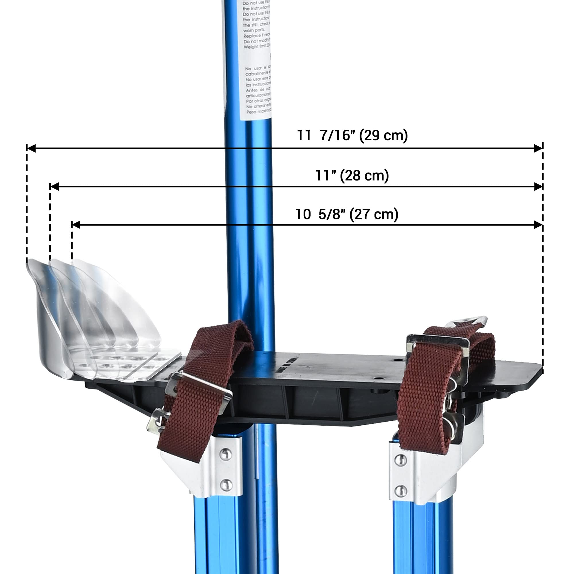 Adjustable 24" to 40" Painting Drywall Stilts Aluminum Blue