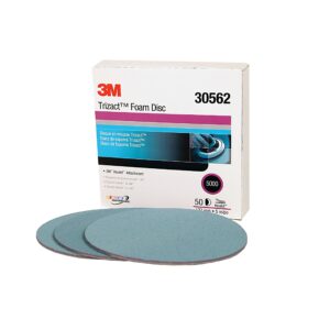 trizact 3m trizact hookit foam disc, 30562, 5 in, 5000