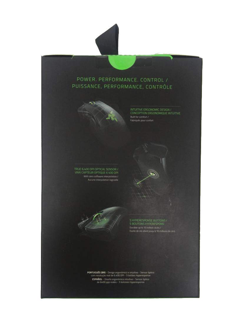 Razer DeathAdder Expert - Optical Esports Ergonomic Professional-Grade Gaming Mouse - 6,400 Adjustible DPI