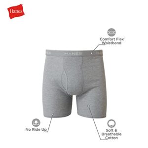 Hanes Men Hanes Boxer Briefs, Cool Dri Moisture-Wicking Underwear, Cotton No-Ride-up for Men, Multi-Packs Available