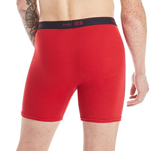 Hanes Men Hanes Boxer Briefs, Cool Dri Moisture-Wicking Underwear, Cotton No-Ride-up for Men, Multi-Packs Available