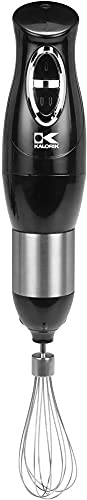 Kalorik 3-in-1 Immersion Blender Chopper, and Mixer, 14.5x5x6, Black