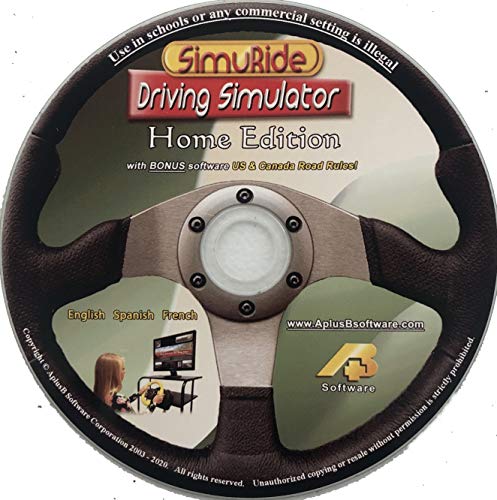 Driving Simulation and Road Rules Test Preparation - 2021 SimuRide Home Edition - Driver Education [Interactive DVD]