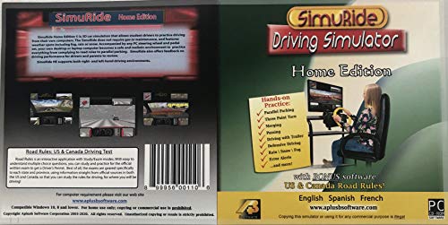 Driving Simulation and Road Rules Test Preparation - 2021 SimuRide Home Edition - Driver Education [Interactive DVD]