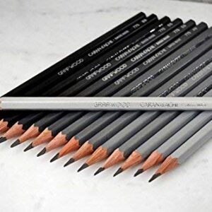 Caran d'Ache Grafwood 15 Piece Round Tube Set