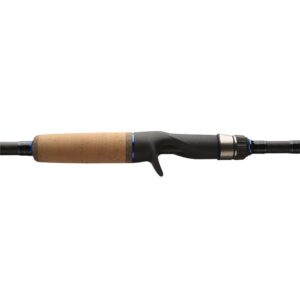 Dobyns Rods Champion XP Series 6’8” Casting Bass Fishing Rod DC684C | Heavy Fast Action | Modulus Graphite Blank w/Kevlar Wrapping | Fuji Reel Seat | Baitcasting | Line 10-20lb Lure 1/4-1oz, Black/Blue