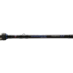 Dobyns Rods Champion XP Series 6’8” Casting Bass Fishing Rod DC684C | Heavy Fast Action | Modulus Graphite Blank w/Kevlar Wrapping | Fuji Reel Seat | Baitcasting | Line 10-20lb Lure 1/4-1oz, Black/Blue