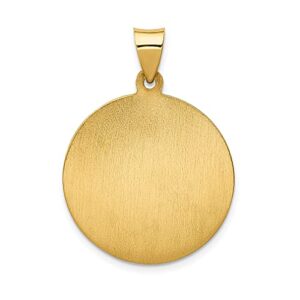 IceCarats 14K Yellow Gold Saint Anthony Medal Necklace Charm Pendant Only