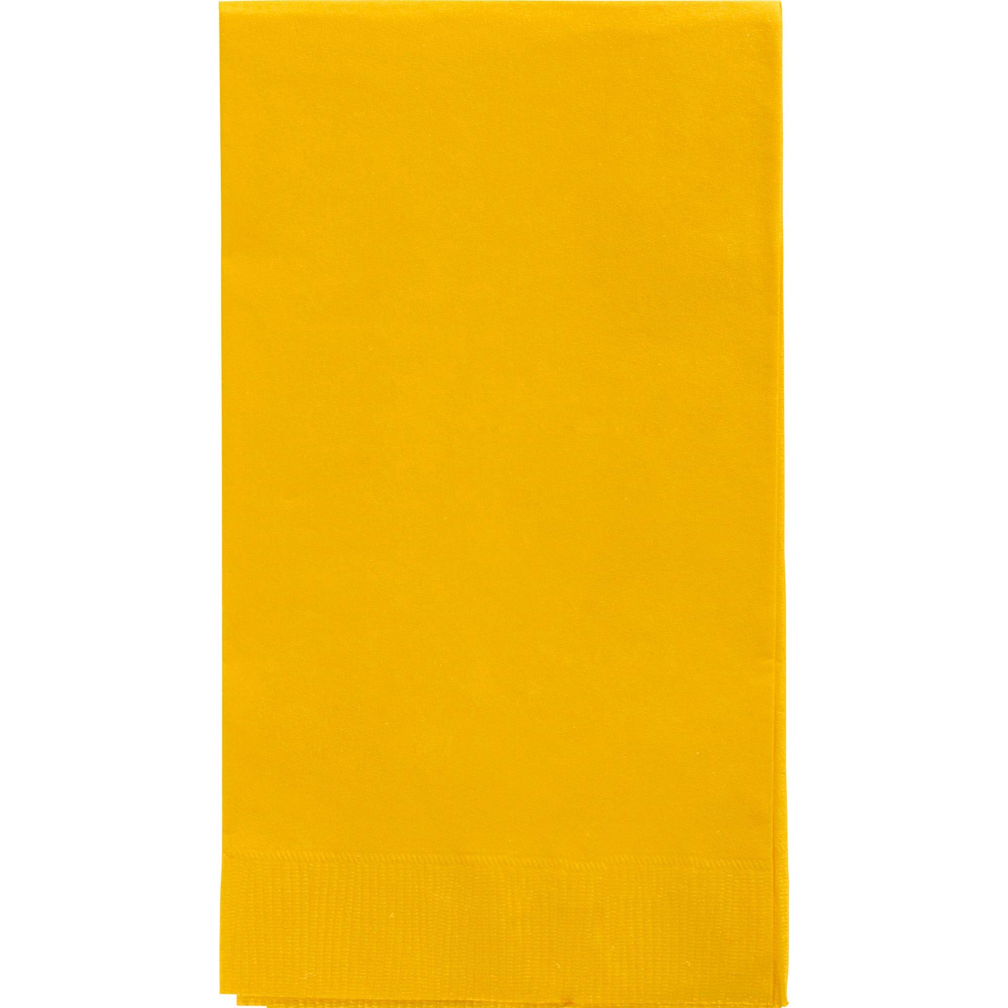 Yellow Sunshine 2-Ply Guest Towels - 8" x 4" (Pack Of 40) - Luxury Paper Hand Towels For Parties & Events