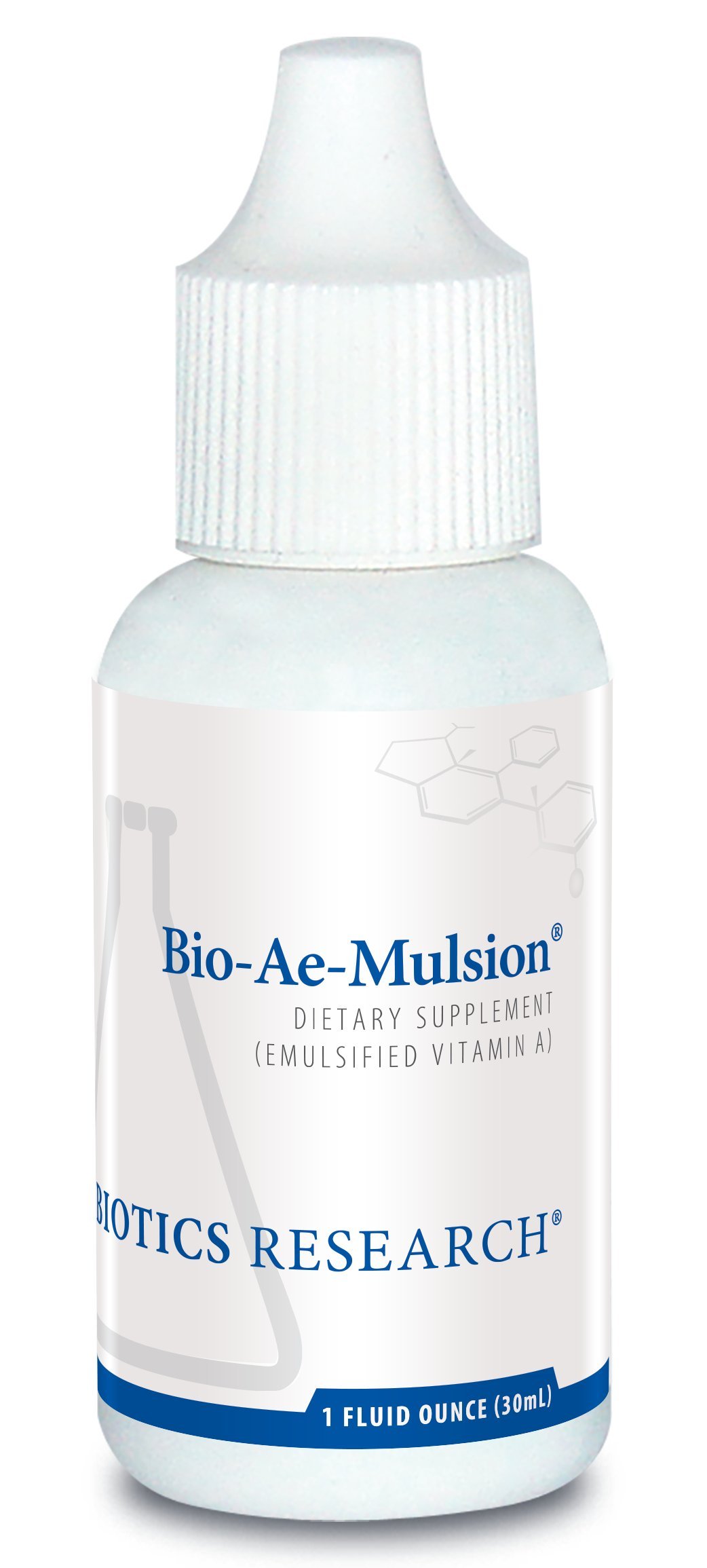 Biotics Research Bio Ae Mulsion IU Emulsified Vitamin A for Greater Uptake & Utilization, Concentrated Form, Promotes Immune Response, Aids in Visual Acuity, Supports Cardiovascular 1 Fluid Ounces