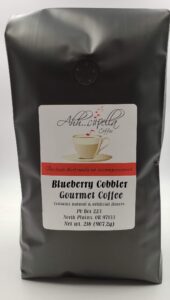 ahh..cupella premium gourmet blueberry cobbler flavored ground coffee, 32oz bag