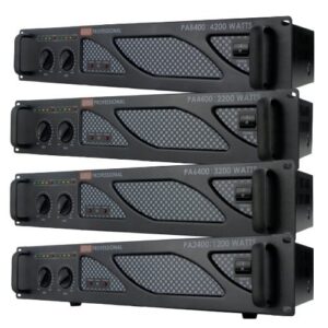 emb pro - pa4400 - rack mount professional power amplifier - 2200 watts pa band club