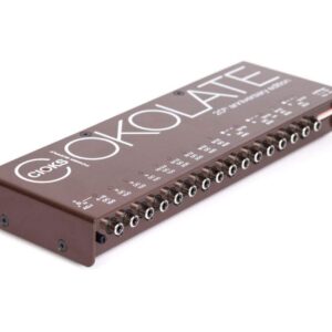 CIOKS CIOKOLATE 9V / 12V / 15V / 16V / 24V AC DC Universal Power Supply with 12 Isolated Sections and 24 Flex Cables for Effect Pedals - Compatible with Temple Audio and Pedaltrain Pedalboards