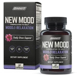 onnit new mood - stress relief, sleep and mood support supplement, 30 count