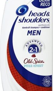 Head & Shoulders Old Spice Pure Sport Dandruff 2 in 1 Shampoo and Conditioner, 12.8 Fl Oz