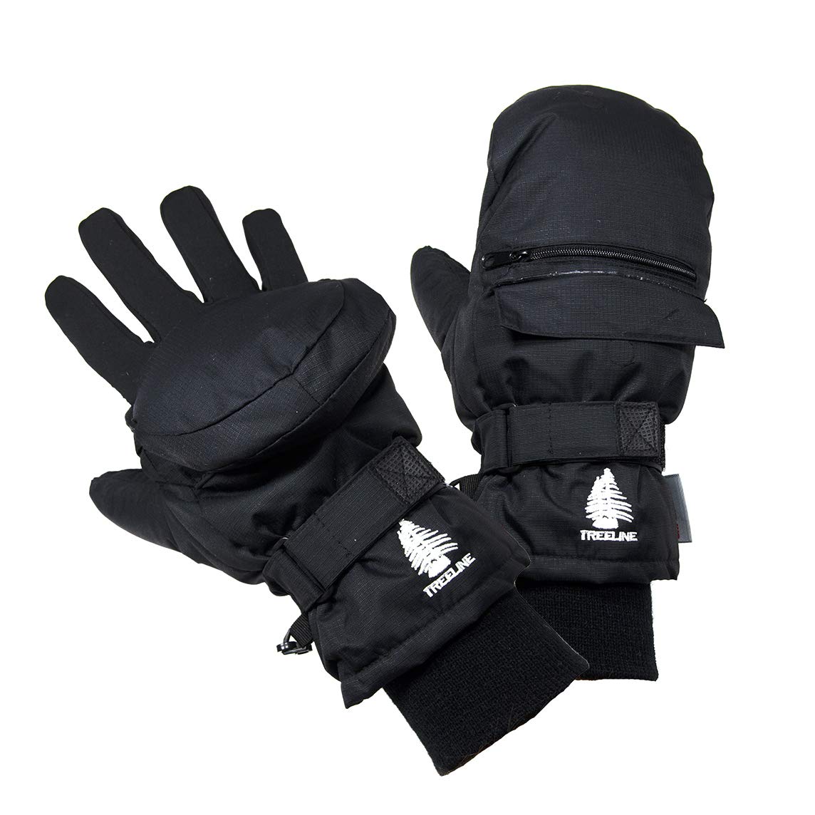 SnowStoppers eMitt - Extra Warm, Multi-purpose Flip-top Mitten/Glove from Treeline (Medium)