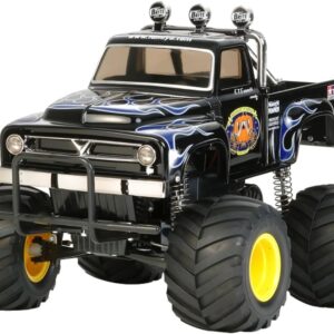 Tamiya TAM58547 The Midnight Pumpkin, Black Edition 1/12 Monster Truck Kit, Brown