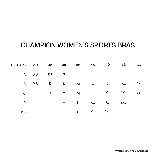 Champion, Infinity Racerback, Moderate Support, Seamless Sports Bra for Women, White, Medium