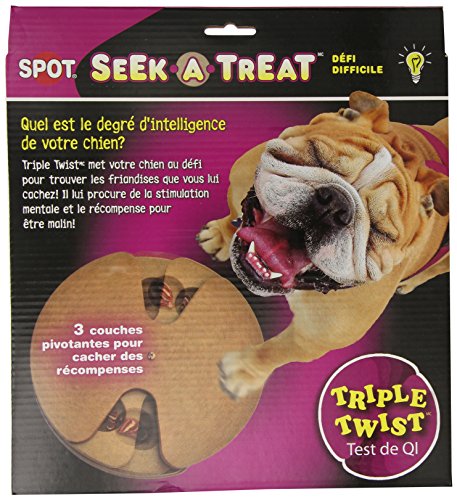 ETHICAL PRODUCTS Dog 773606 Seek-A-Treat Advanced Challenge Triple Twist Toy for Pets