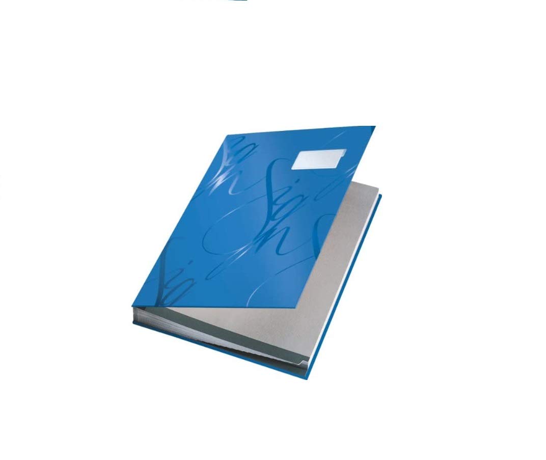 Leitz Design Signature Book with 18 Card Dividers, A4, Blue, 57450035