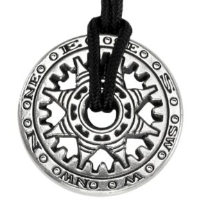 Nautical Compass Pendant Necklace - Good Luck Amulet