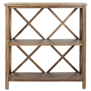 safavieh american homes collection liam oak 2-tier open bookcase