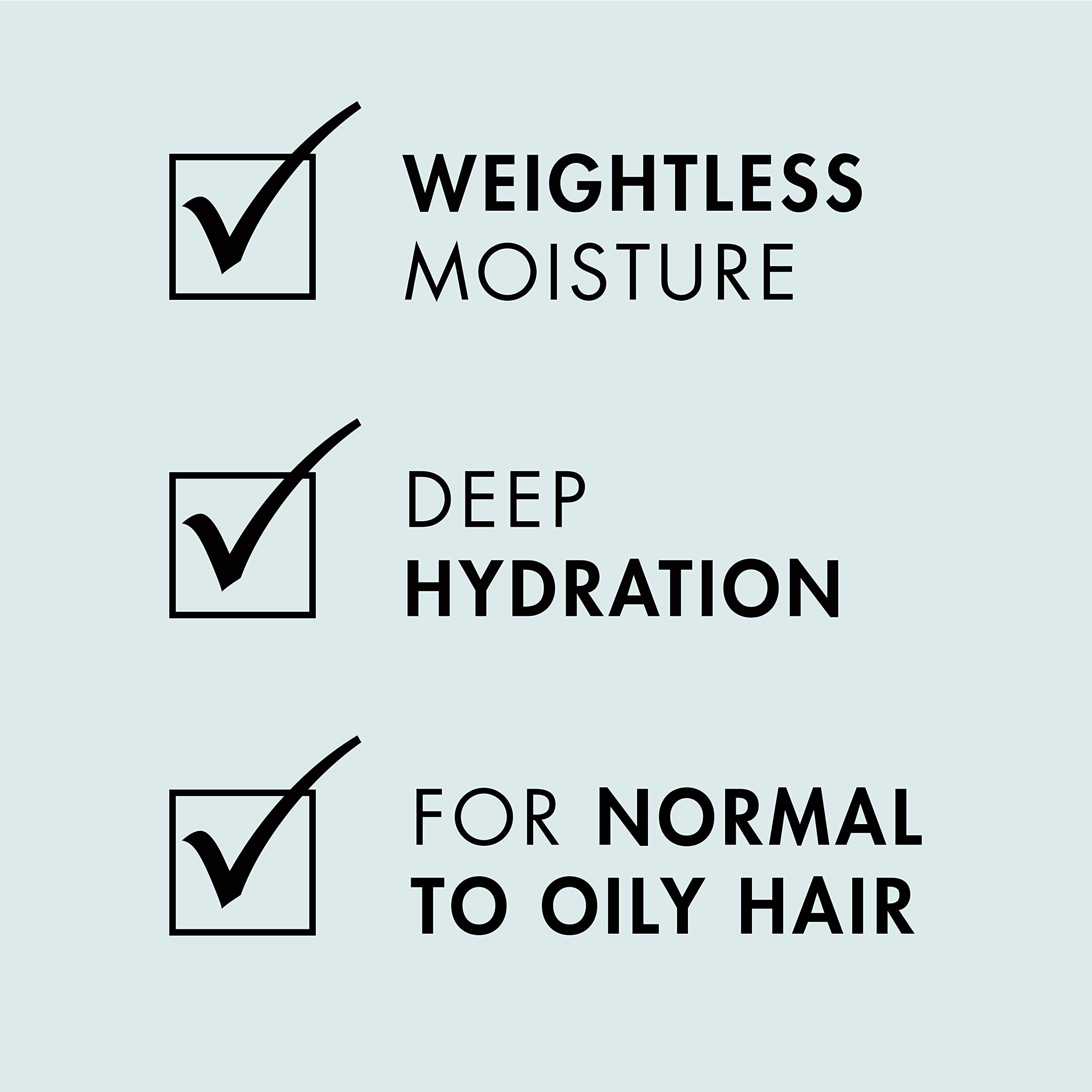 Nexxus Hydra-Light Weightless Moisture Shampoo Replenishing Shampoo for Oily Hair Silicone free 13.5 oz