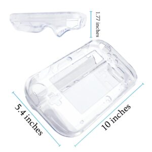 Clear Crystal Hard Skin Case Cover for Nintendo Wii U Gamepad Remote Controller Scratch-resistant Protective Cover Controller Protection