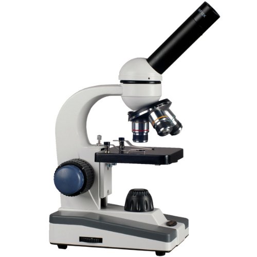 AmScope M150C-E-I 40X-1000X LED Cordless All-Metal Framework Full-Glass Optical Lens Student Biological Compound Microscope + Digital Camera USB Imager