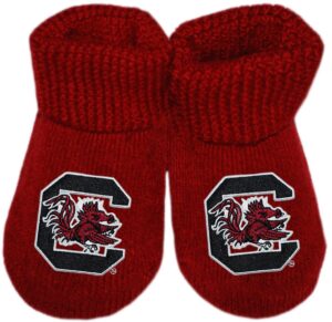 creative knitwear university of south carolina gamecocks newborn baby bootie sock