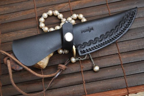 Perkin - Custom Damascus Handmade Hunting Knife - Bushcraft Knife