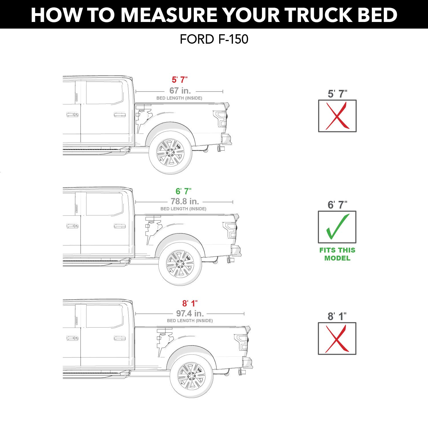 Tonno Pro Hard Fold, Hard Folding Truck Bed Tonneau Cover | HF-356 | Fits 2009 - 2014 Ford F-150 (does not fit track system) 6' 7" Bed (78.8")