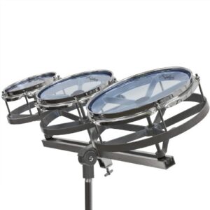 Kalos Roto Tom Drum Set with Stand, 6-Inch, 8-Inch and 10-Inch Tom Drums with Stand