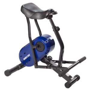 daiwa rodeo core compact exercise equipment for home workouts - full body fitness machine targets abs, legs, & butt (blue)