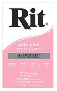 rit, petal pink purpose powder dye, 1.125 ounces