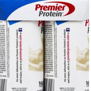 Premier Protein Shake 30g 1g Sugar 24 Vitamins Minerals Nutrients to Support Immune Health, Vanilla, 44 Fl Oz, (Pack of 4)