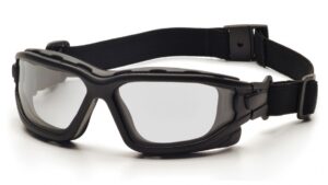 pyramex sb7010sdt i-force safety glasses blk frme w/clear anti-fog lens