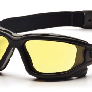 Pyramex SB7030SDT I-Force Safety Glasses Black Frame w/Amber A/Fog Lens (3 Pair)