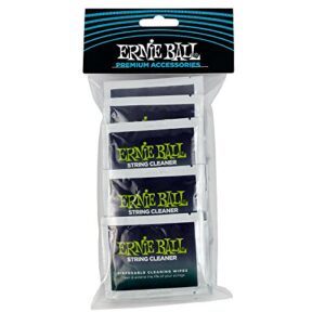 ernie ball wonder wipes string cleaner, 20-pack (p04249)