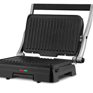 Cuisinart GR-11 Griddler 3-in-1 Grill and Panini Press, Silver