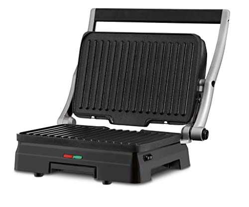 Cuisinart GR-11 Griddler 3-in-1 Grill and Panini Press, Silver