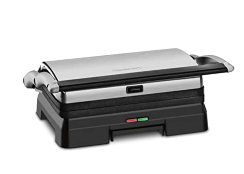 Cuisinart GR-11 Griddler 3-in-1 Grill and Panini Press, Silver