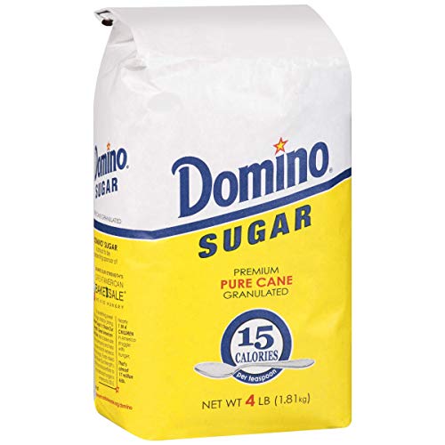 DOMINO GRANULATED PURE CANE WHITE SUGAR 4 LB BAG (Single)