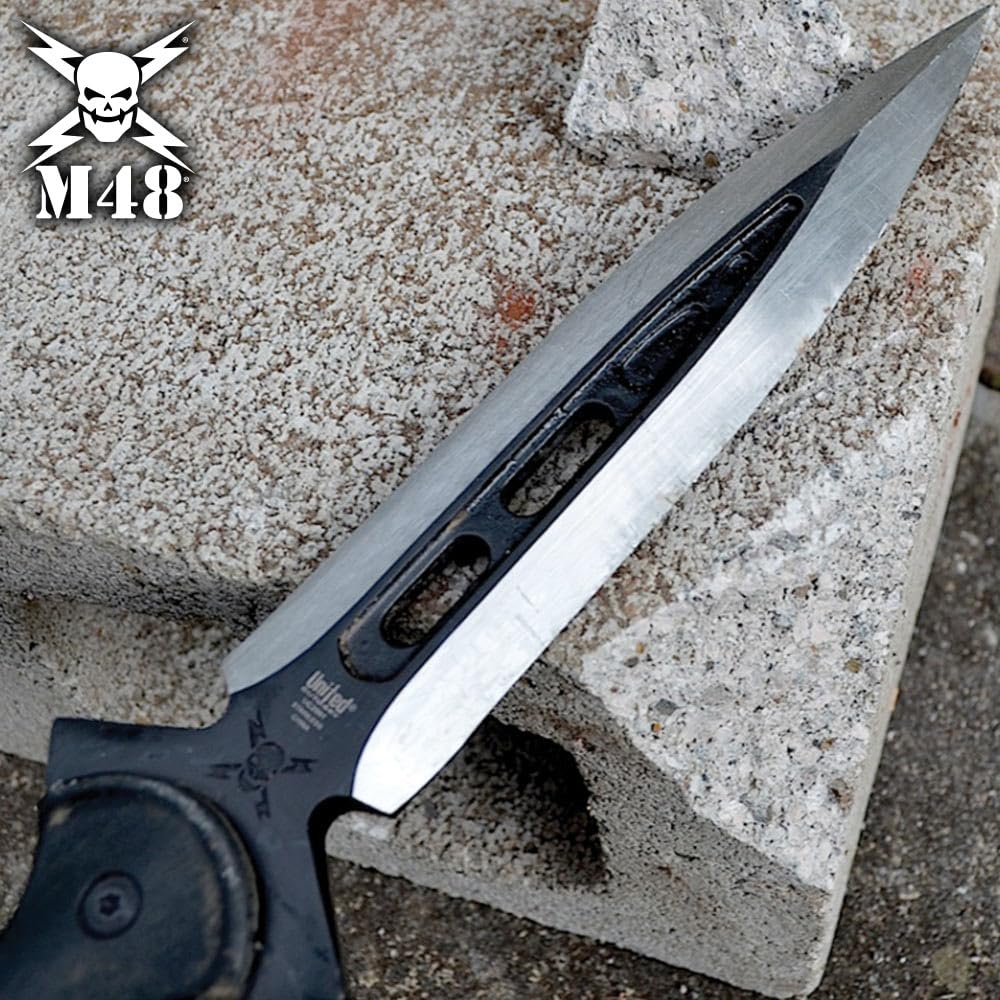 M48 Kommando Talon Survival Spear | 44 1/8" Overall Length | 8" Stainless Steel Blade | Includes Vortec Sheath | Fiberglass Reinforced Handle