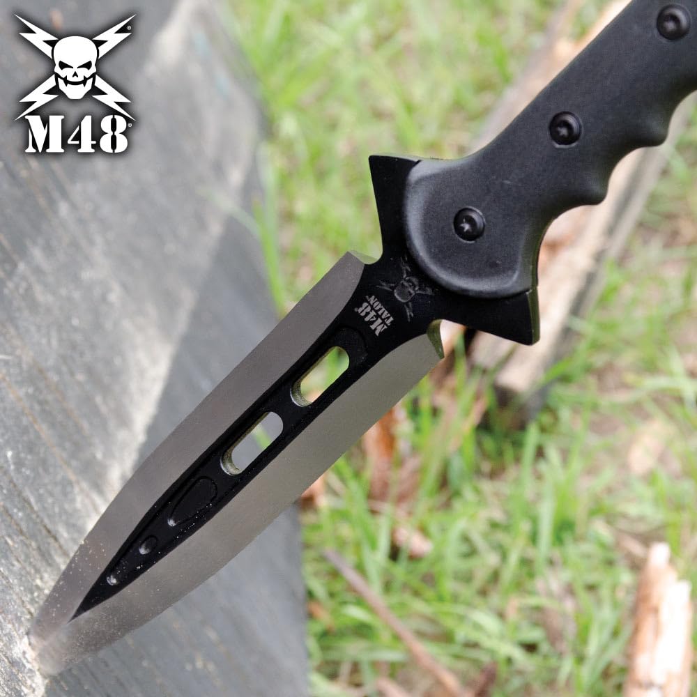 M48 Kommando Talon Survival Spear | 44 1/8" Overall Length | 8" Stainless Steel Blade | Includes Vortec Sheath | Fiberglass Reinforced Handle