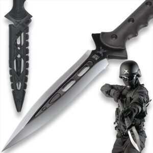 M48 Kommando Talon Survival Spear | 44 1/8" Overall Length | 8" Stainless Steel Blade | Includes Vortec Sheath | Fiberglass Reinforced Handle